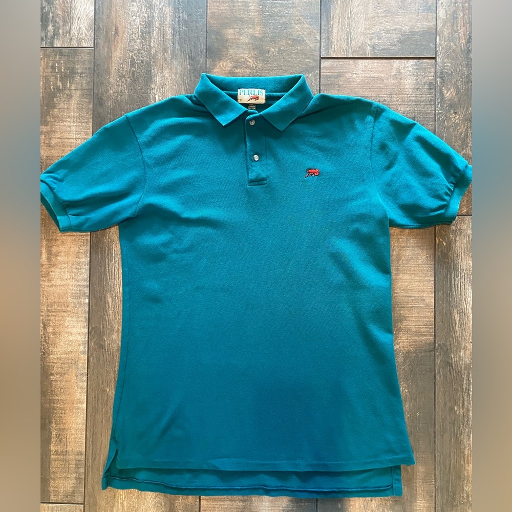 Men’s Large, Perlis Brand Polo Short Sleeve Shirt Retail: $75